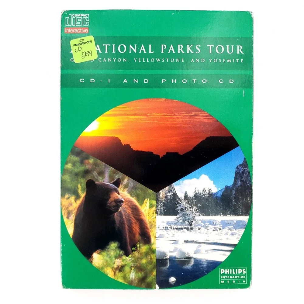 A National Parks Tour CD-I Philips Complete Big Box w/ Slip Cover Tested & Works